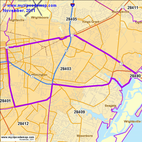 map of 28403