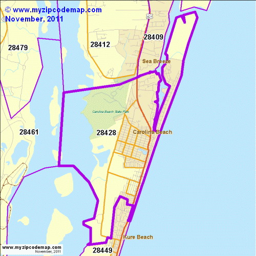 map of 28428