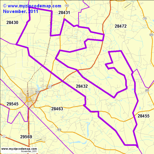 map of 28432