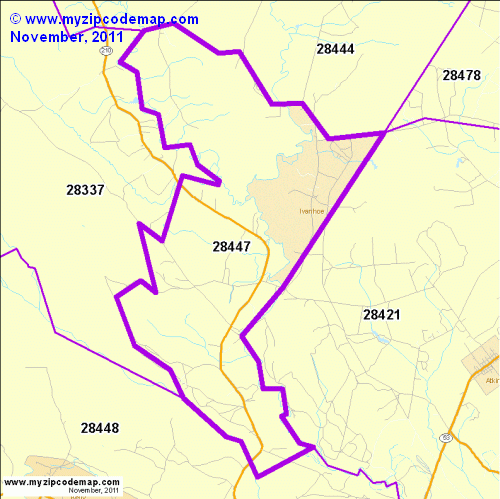 map of 28447