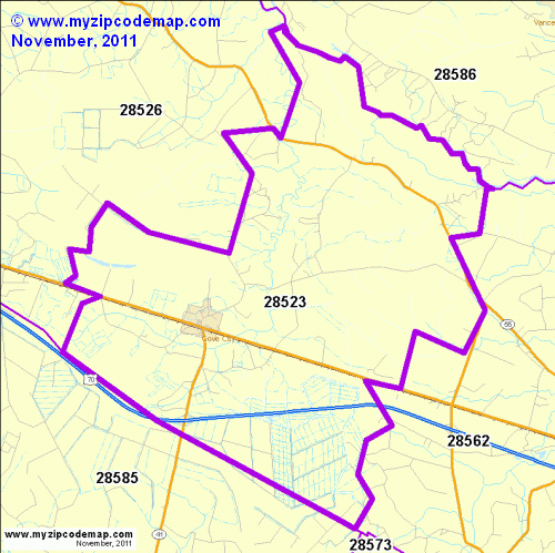map of 28523