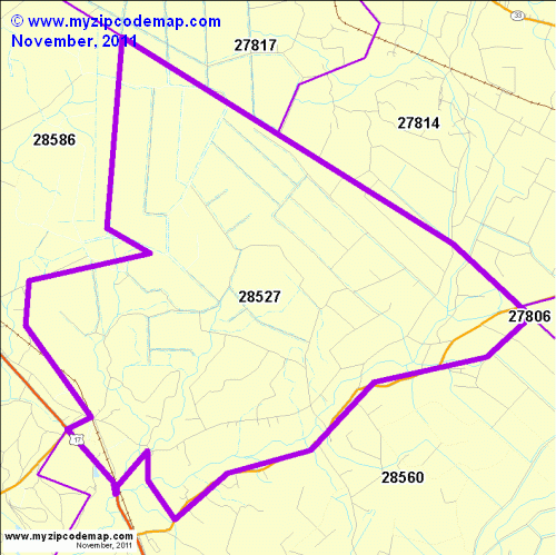 map of 28527