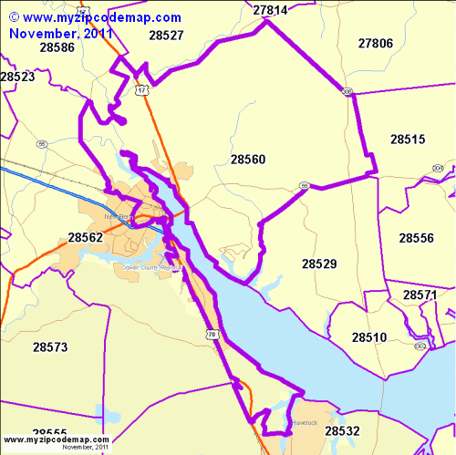 map of 28560