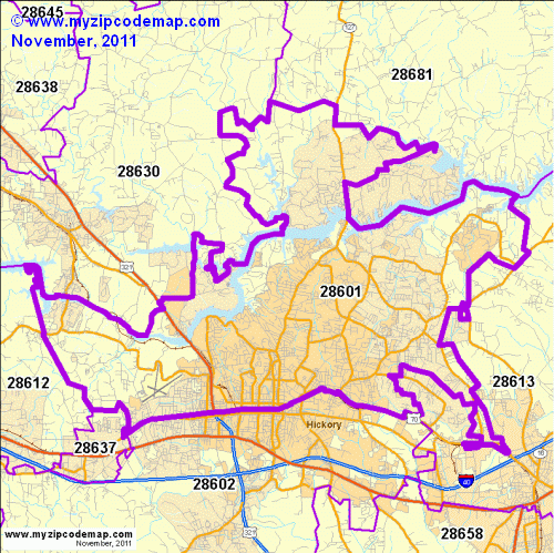map of 28601
