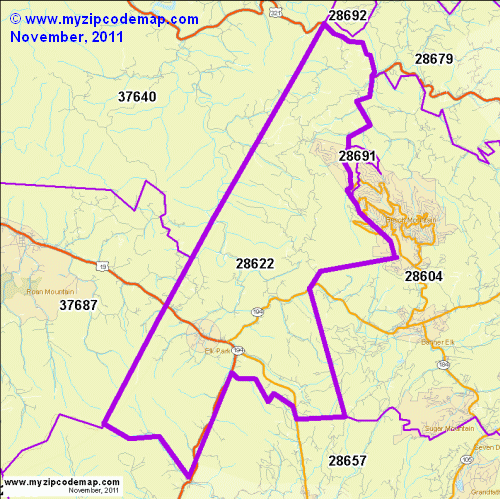 map of 28622