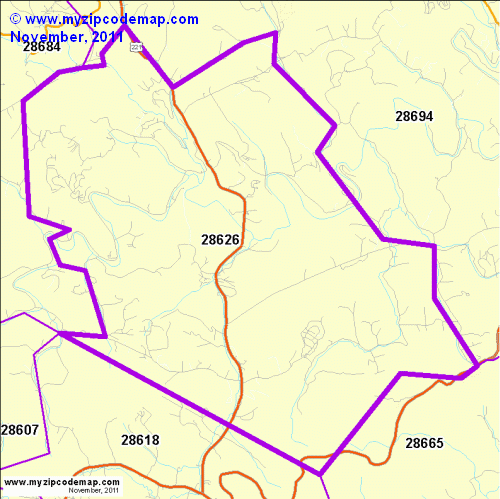 map of 28626