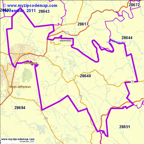 map of 28640