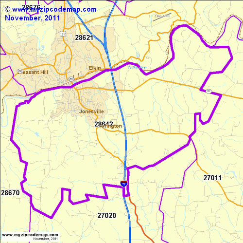 map of 28642