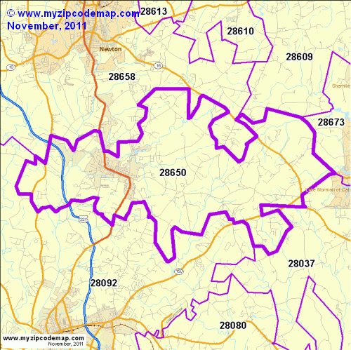 map of 28650