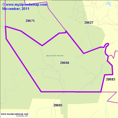 map of 28668