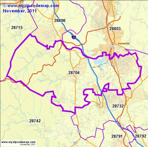 map of 28704