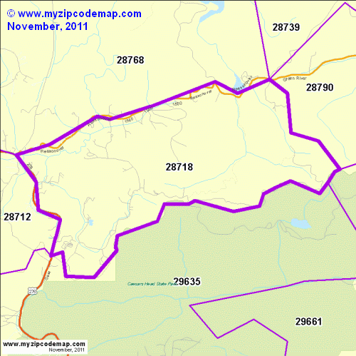 map of 28718