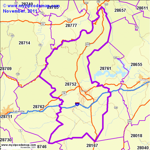 map of 28752