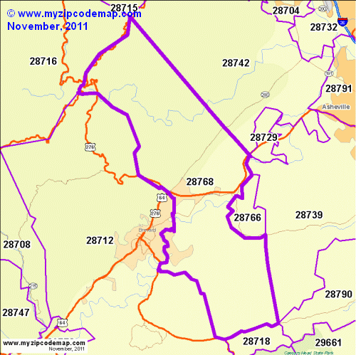 map of 28768