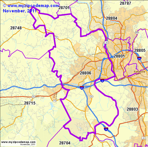 map of 28806