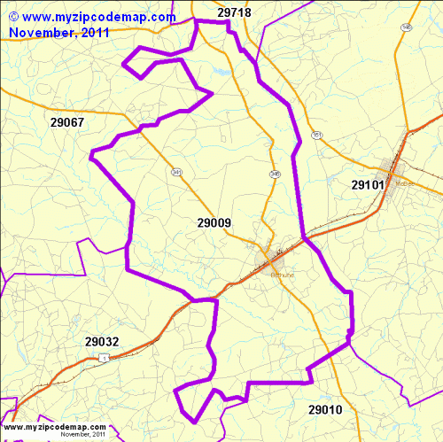 map of 29009