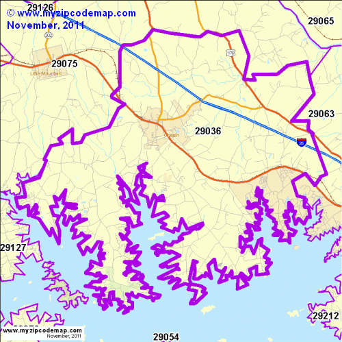 map of 29036