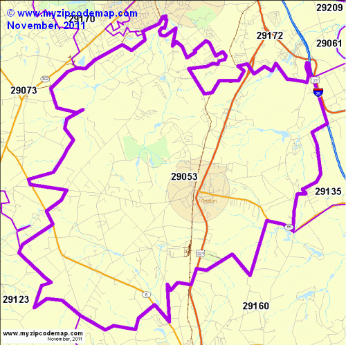 map of 29053