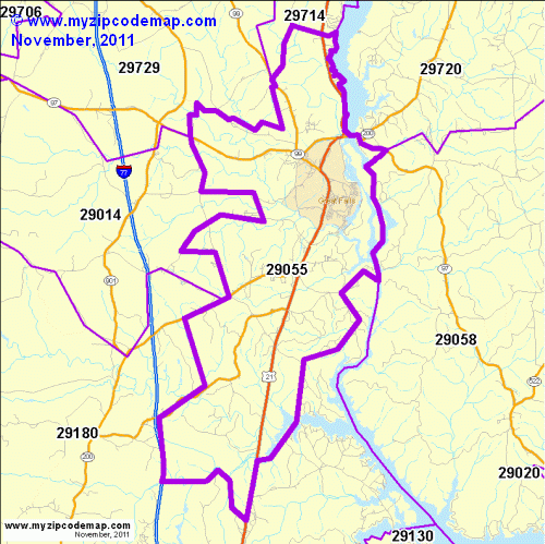map of 29055