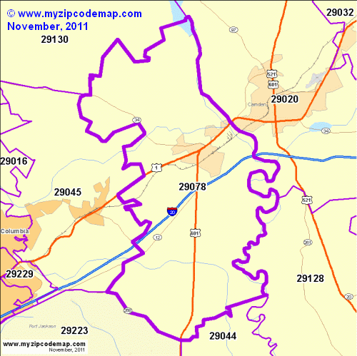map of 29078