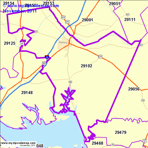 map of 29102
