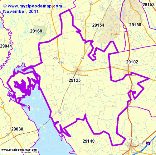 map of 29125