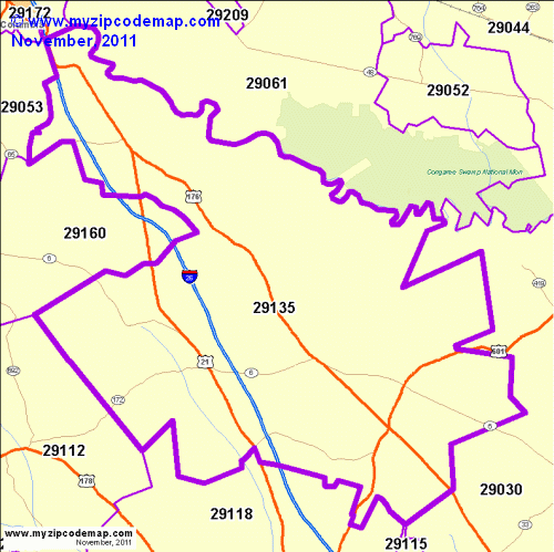 map of 29135