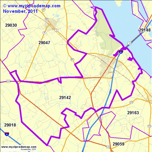 map of 29142