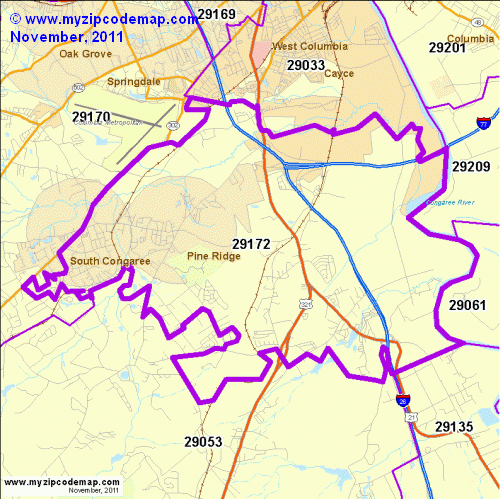 map of 29172