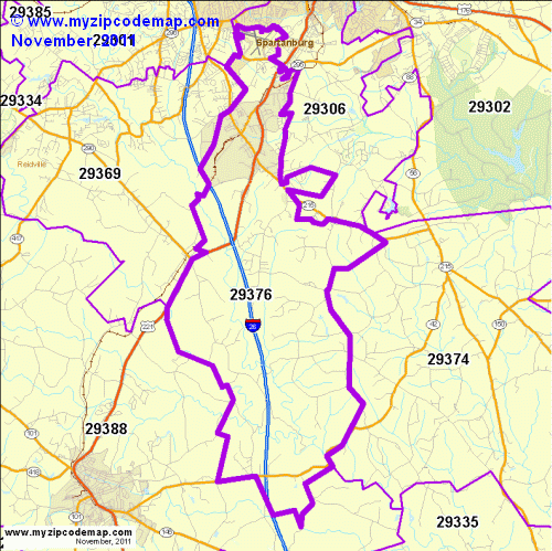 map of 29376