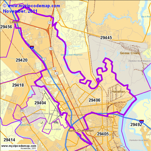 map of 29406