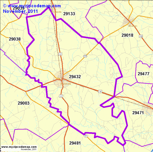 map of 29432