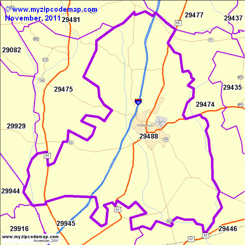 map of 29488