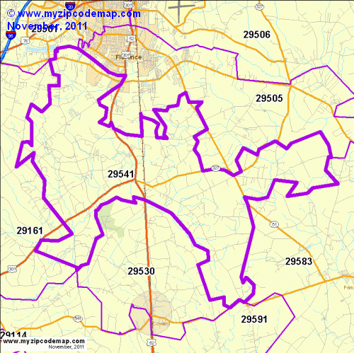 map of 29541