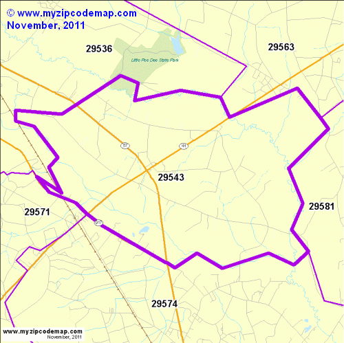 map of 29543