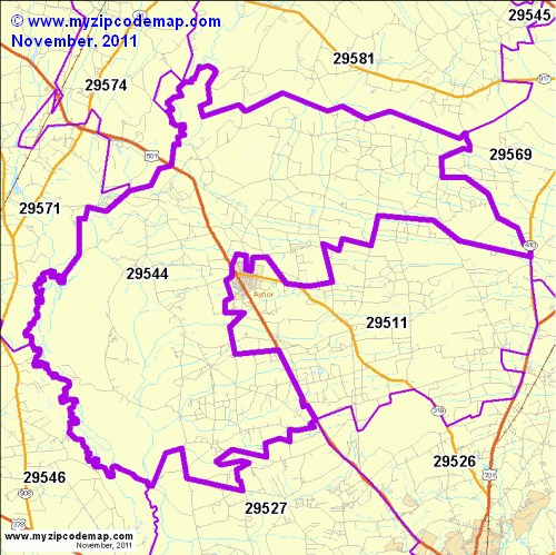 map of 29544
