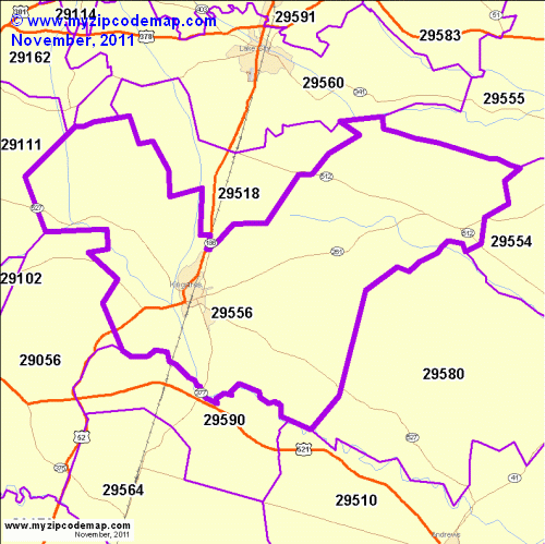 map of 29556