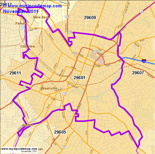 map of 29601