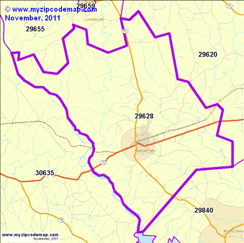map of 29628
