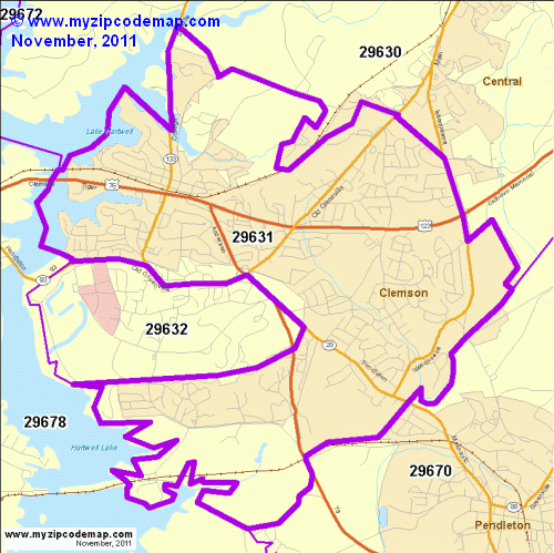 map of 29631