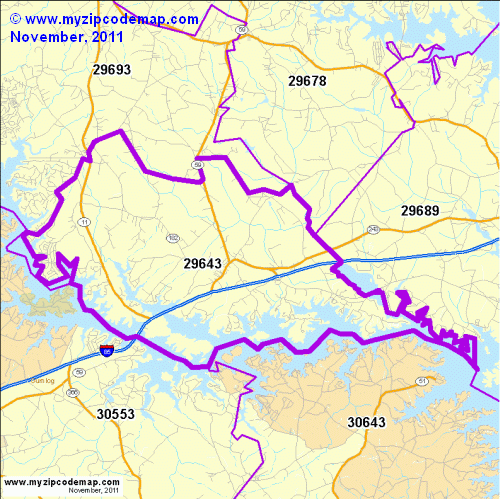 map of 29643