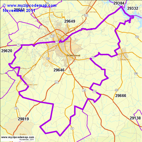 map of 29646