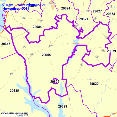 map of 29655