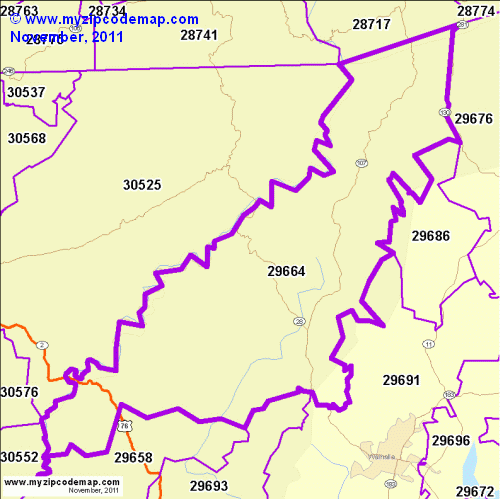 map of 29664