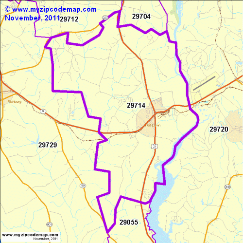map of 29714