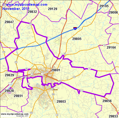 map of 29801