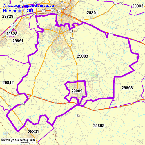 map of 29803