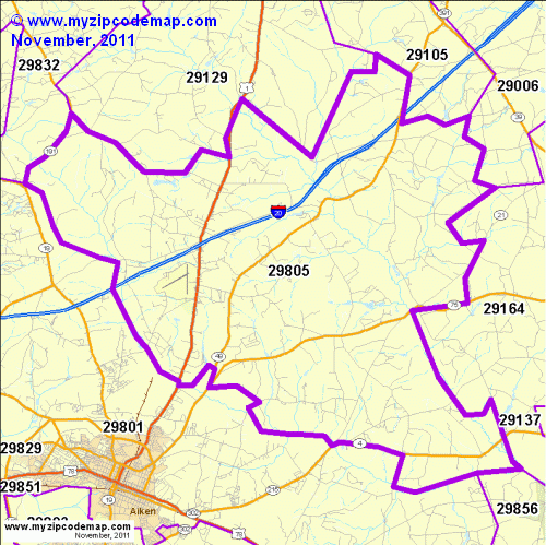 map of 29805