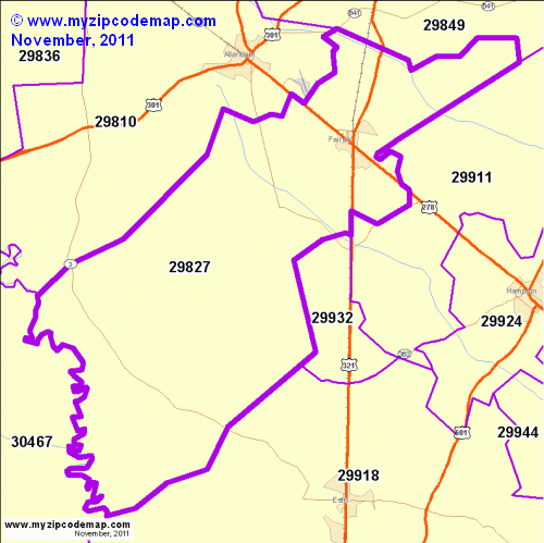 map of 29827