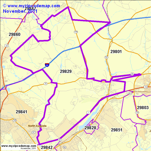 map of 29829